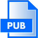 PUB File Extension Icon 128x128 png